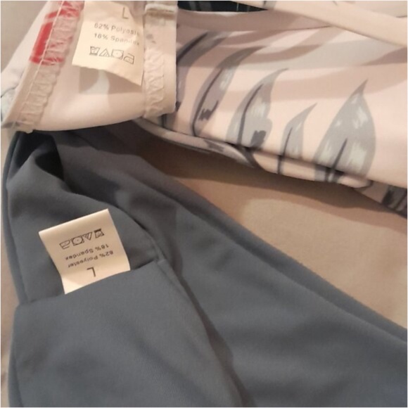 Bikini Set white floral gray size L - Picture 3 of 3